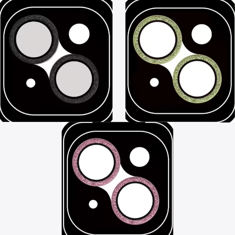 ROCK Metal Ring Protector Glass for iPhone 15/15 Plus Camera Film