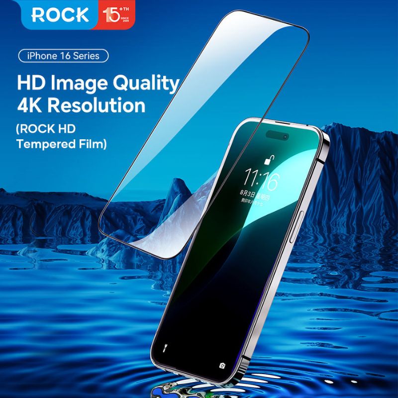 Rock Transparent  Tempered iPhone 16 Series