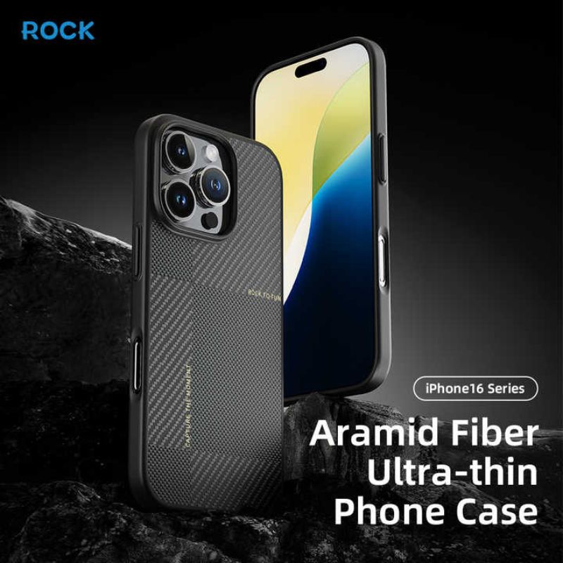 ROCK Aramid-Fiber Ultra-thin Phone Cover for iPhone 16 Pro Max