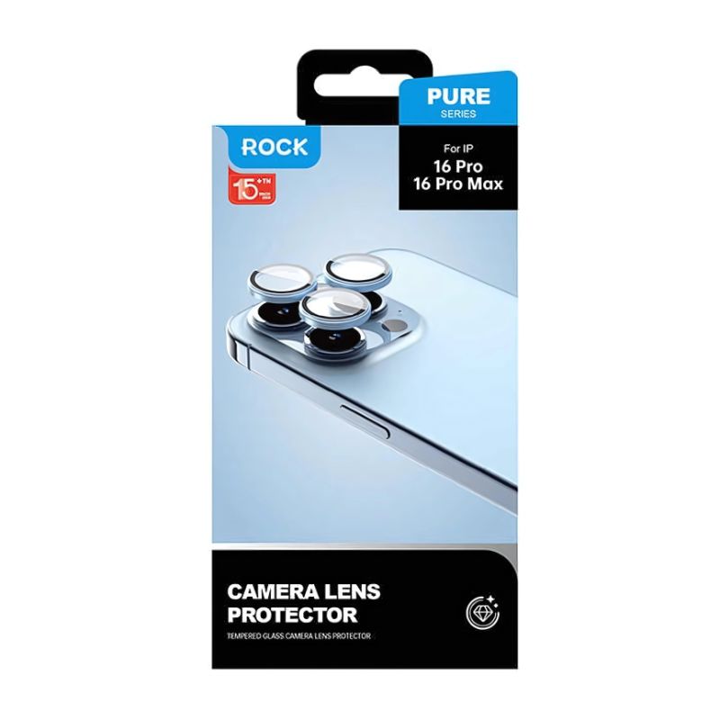 Rock Camera Lens For iPhone 16 Pro and iPhone 16 Pro Max