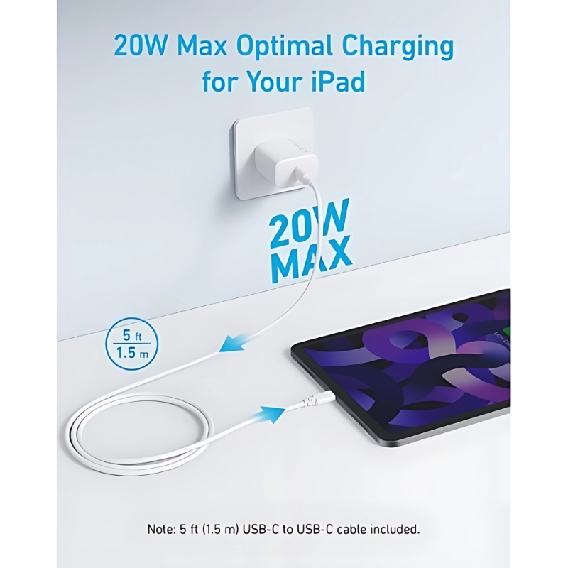 Anker 20W Charger With Usb-C Cable