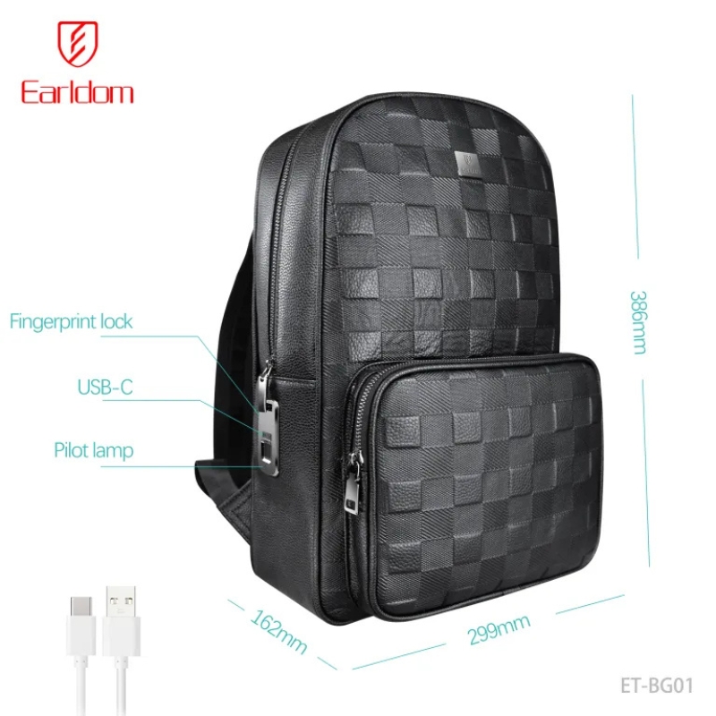 Scottish Business Intelligence fingerprint anti-theft backpack