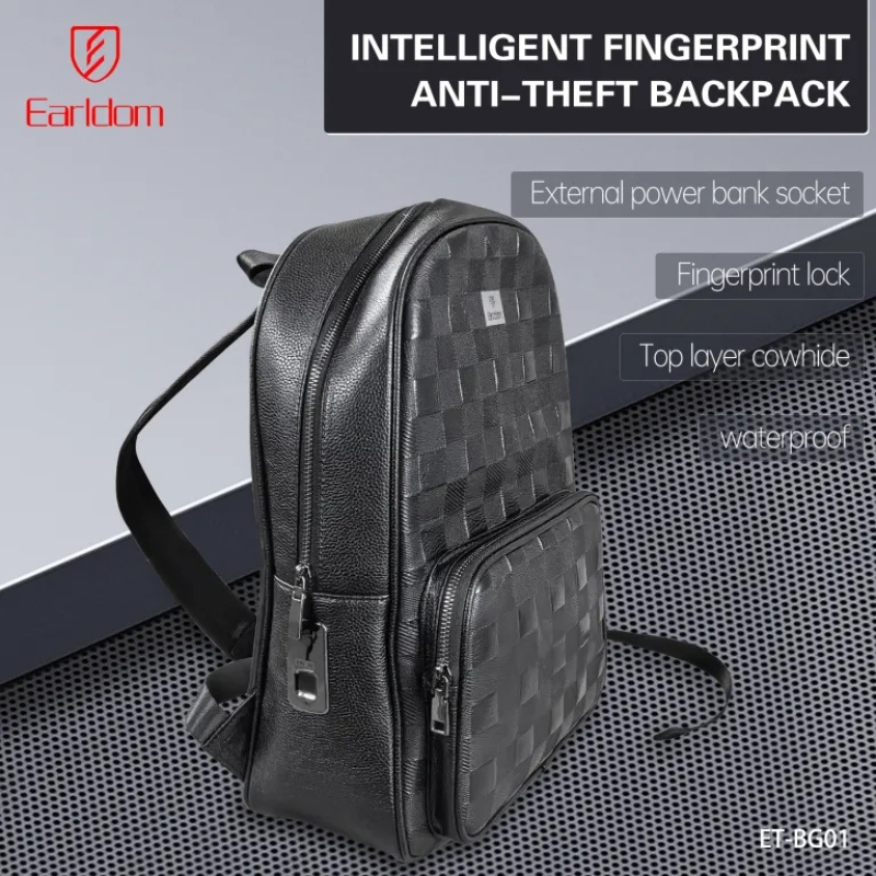 Scottish Business Intelligence fingerprint anti-theft backpack
