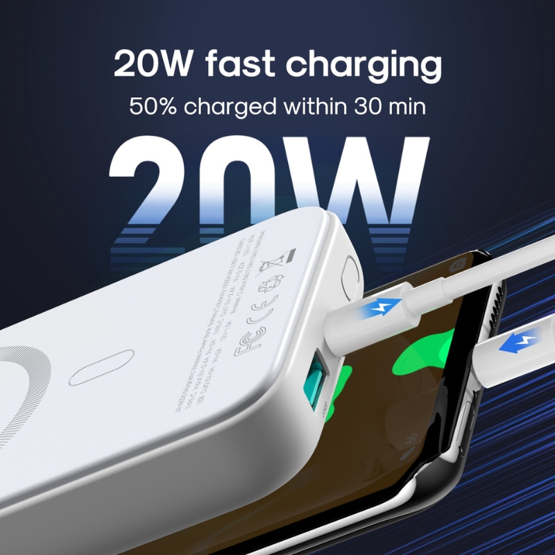JOYROOM JR-W020 20W MagSafe Wireless Power Bank 10000mAh – Fast Charging