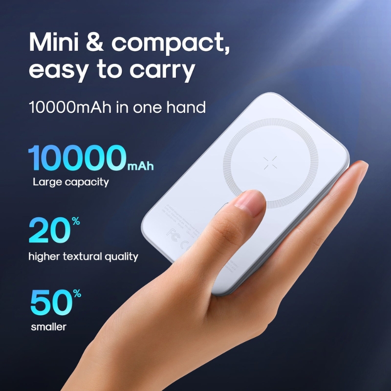 JOYROOM JR-W020 20W MagSafe Wireless Power Bank 10000mAh – Fast Charging