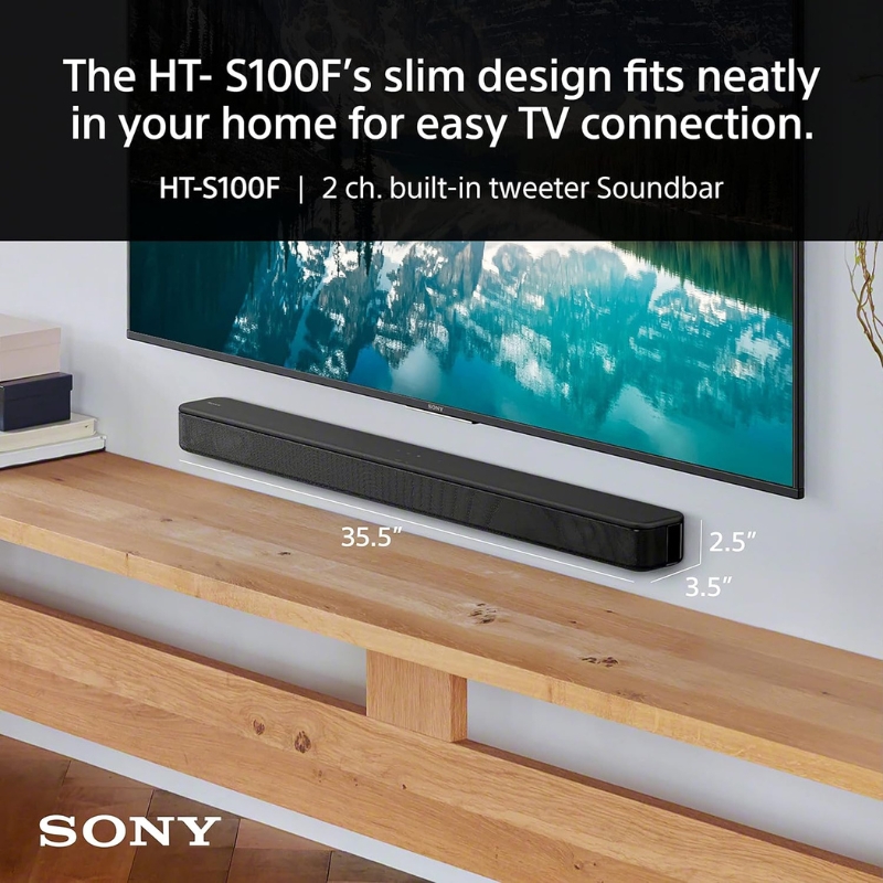 Sony HT-S100F 2 Channel Soundbar with Bluetooth