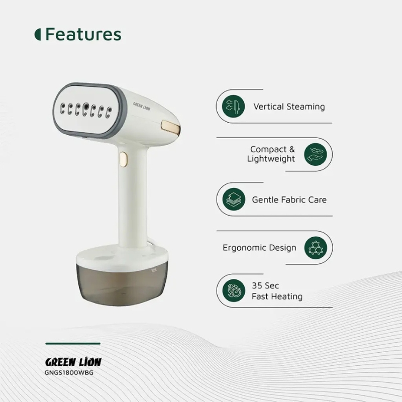 Green Lion Steam 1800W Garment Steamer