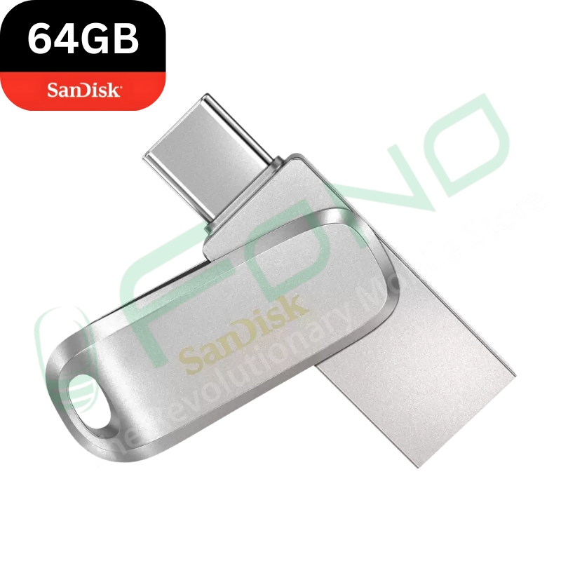 SanDisk Ultra Dual Drive Luxe USB Type-C™ Flash Drive - 64GB (Silver)