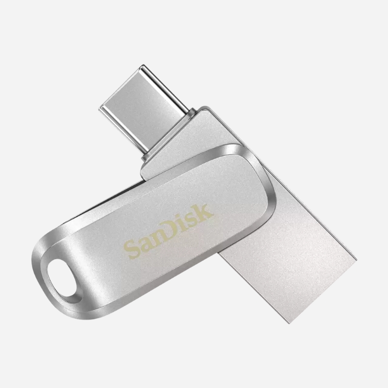 SanDisk Ultra Dual Drive Luxe USB Type-C™ Flash Drive - 512GB (Silver)