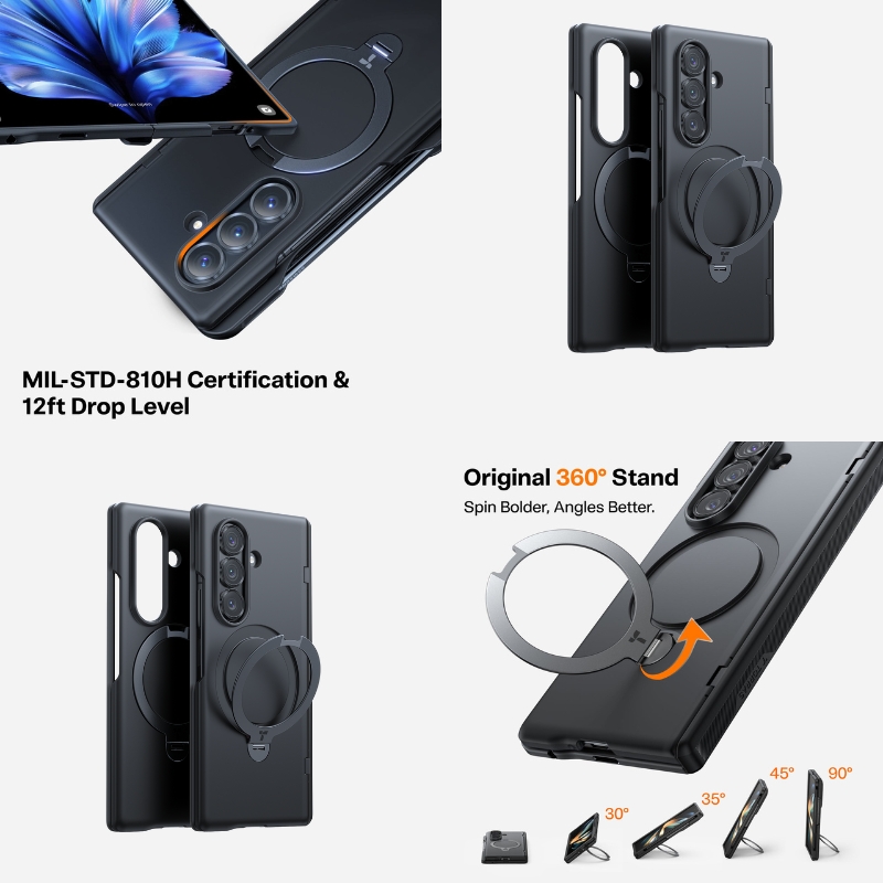 Torras Ostand Q3 Spin Cover for Samsung Z Fold 7