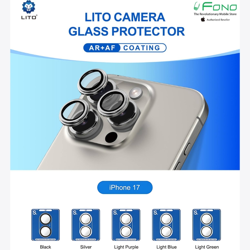 LITO S+ Titanium AR Camera Glass for iPhone 17