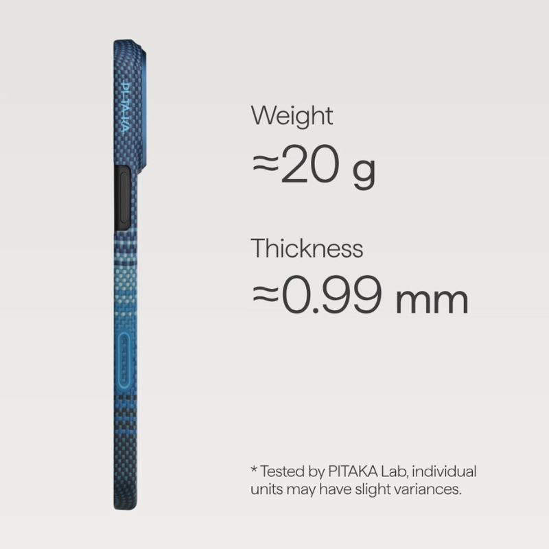Pitaka Moment · Moonrise Ultra-Slim Case For iPhone 17 Pro max with PitaTap