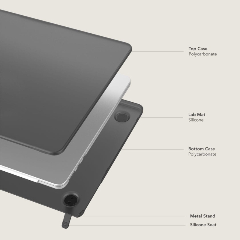 Bluepebble ArmorEdge MacBook Air M4 Cover 13.6inch