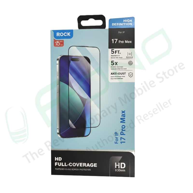 Rock HD Full-Coverage Tempered Glass Screen Protector For 17 Models