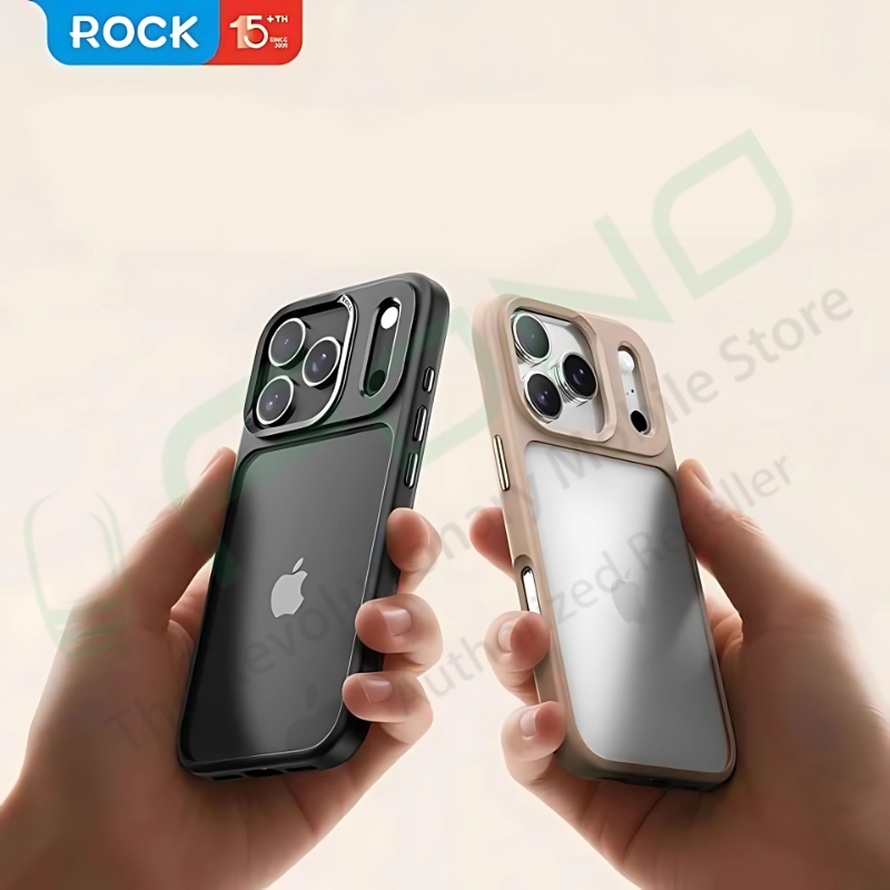 Rock PC+TPU Shockproof Hybrid Transparent Back Cover for iPhone 17 Series