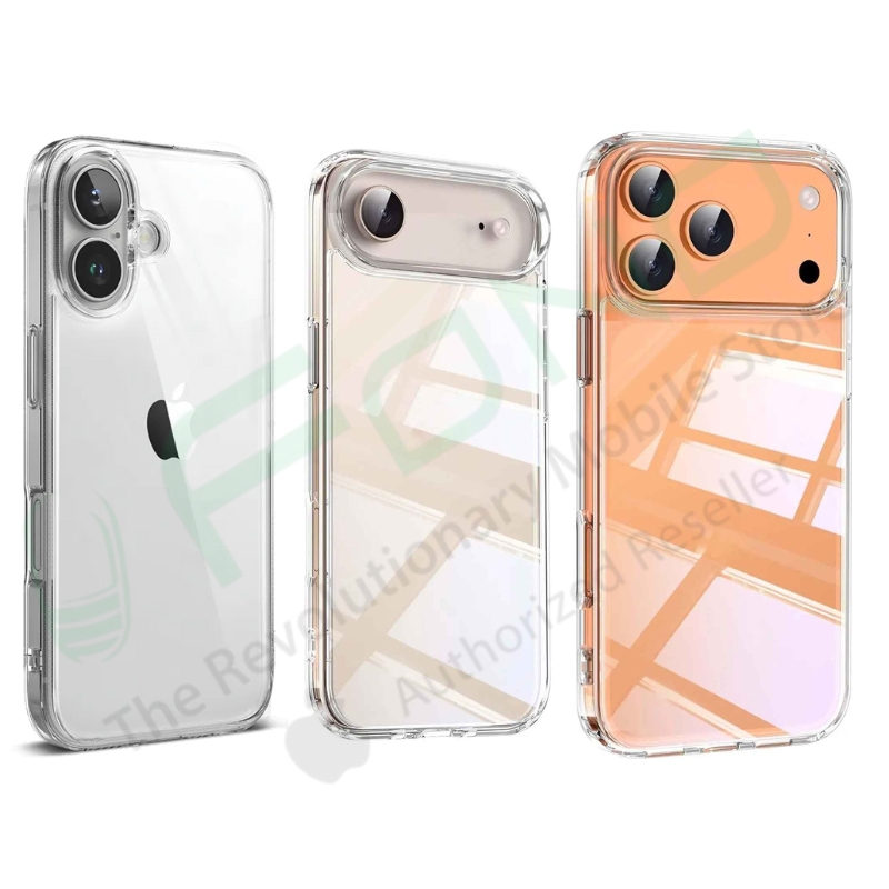 Rock Transparent Case for iPhone 17 Series – Slim PC+TPU Clear Protection Cover