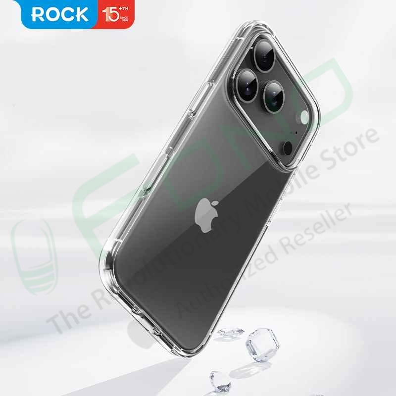Rock Transparent Case for iPhone 17 Series – Slim PC+TPU Clear Protection Cover