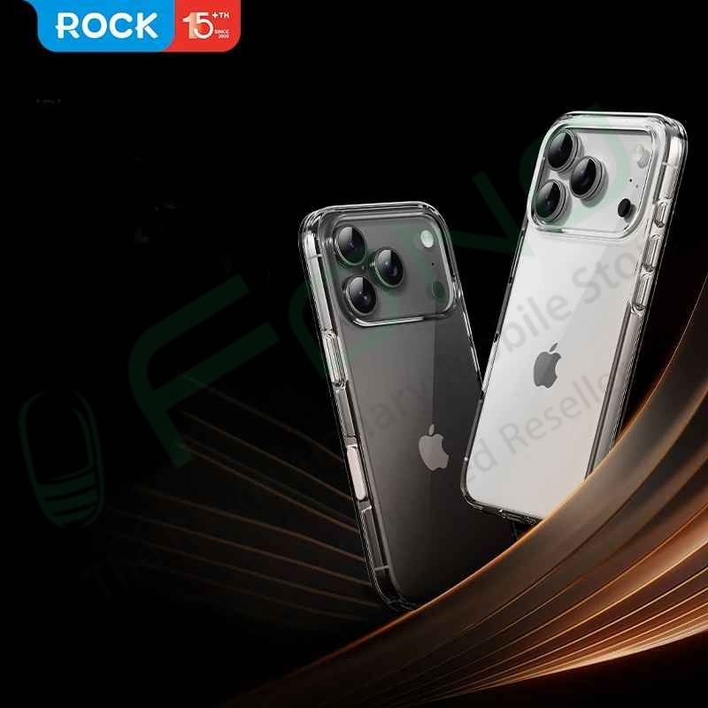 Rock Transparent Case for iPhone 17 Series – Slim PC+TPU Clear Protection Cover