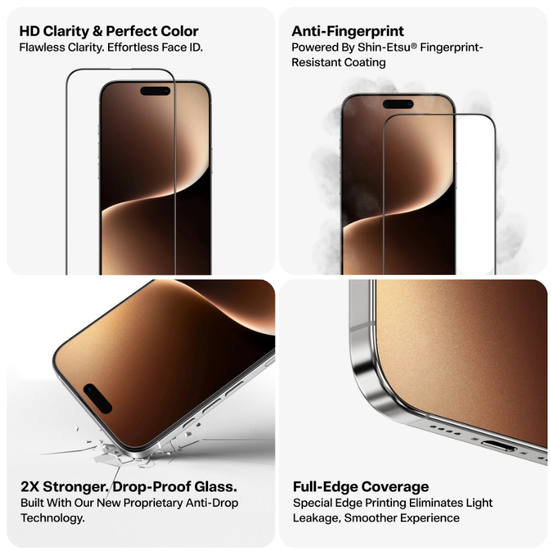 TORRAS GlassGo Screen Protector for iPhone 17 Air