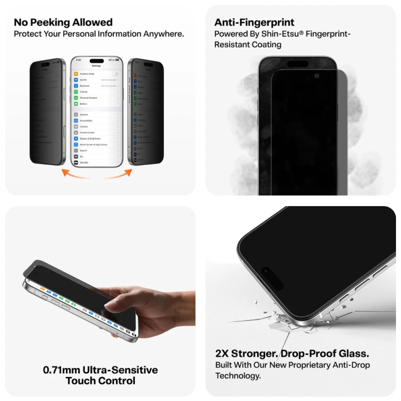 TORRAS GlassGo Screen Protector for iPhone 17 Air