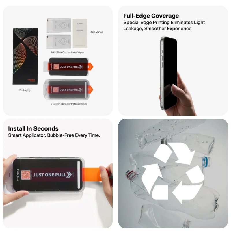TORRAS GlassGo Screen Protector for iPhone 17 Air