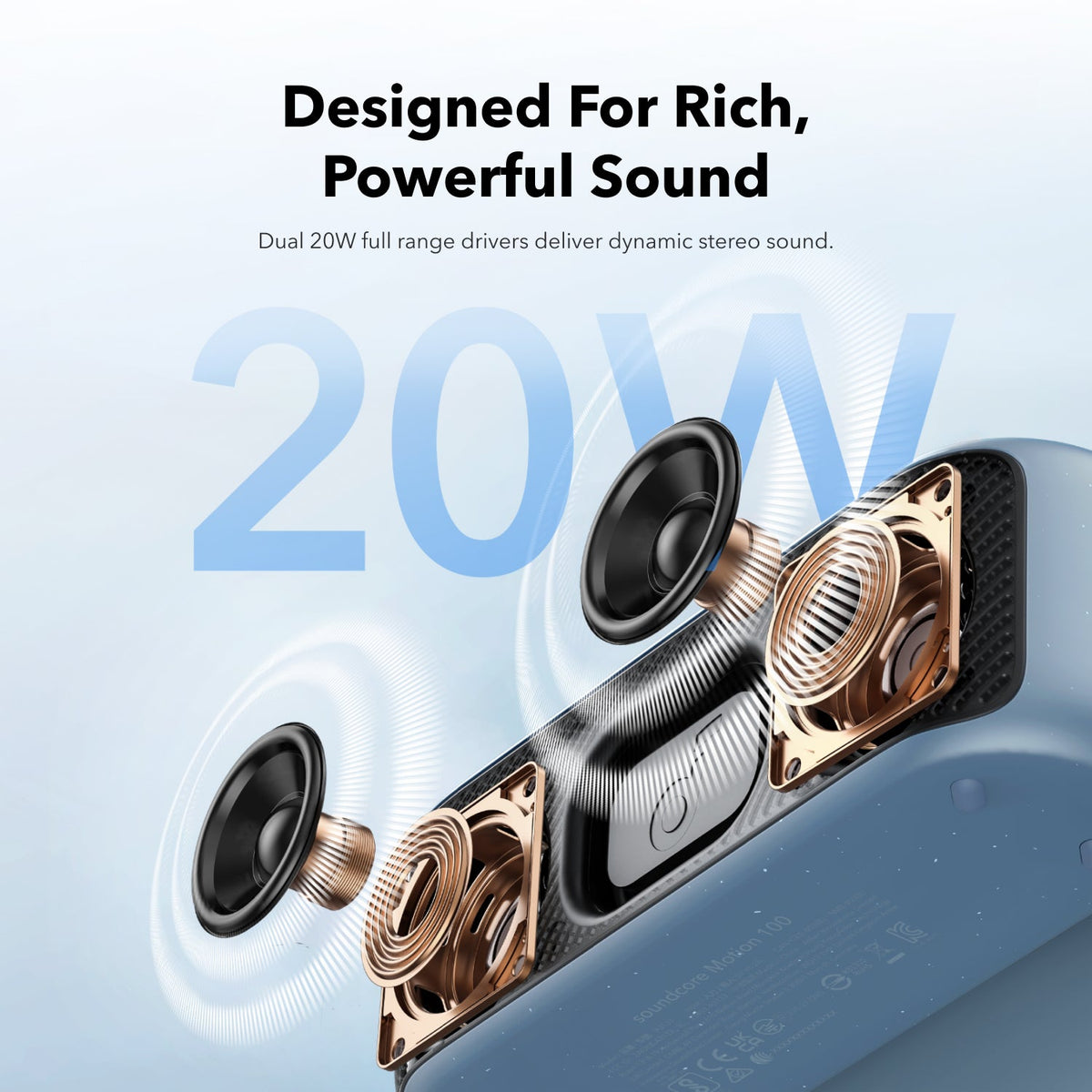 Motion 100 | Portable Bluetooth Wireless Speaker