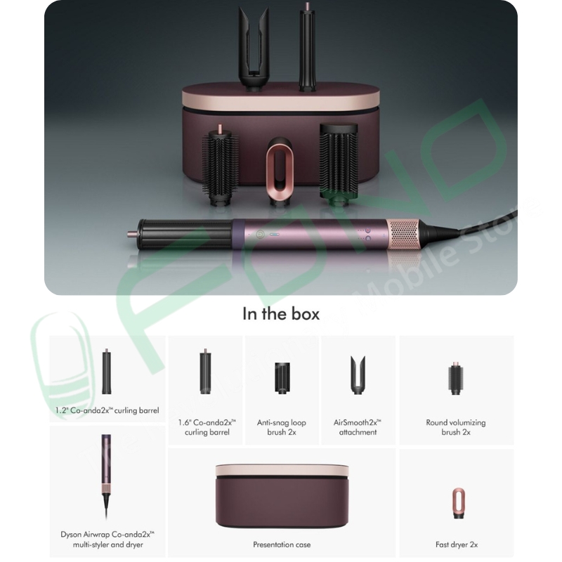 Dyson Airwrap Co-anda2x multi-styler and dryer Straight+Wavy (Jasper Plum)