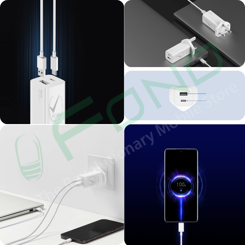 Xiaomi 65W GaN Charger (Type-A + Type-C | UK Pin)