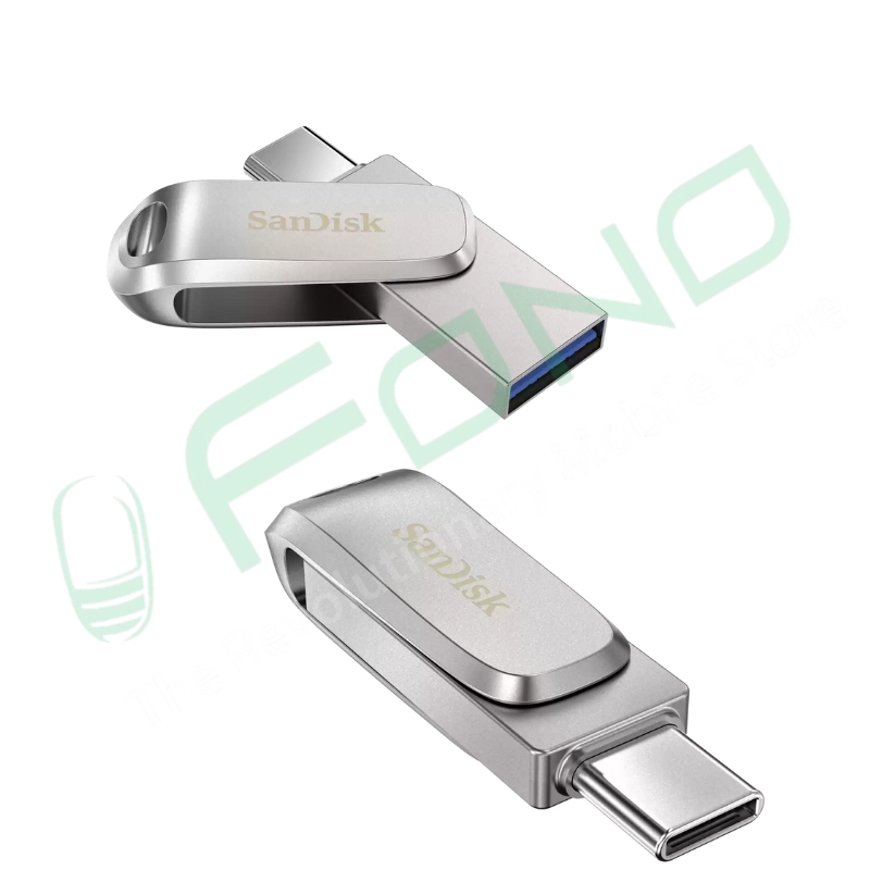 SanDisk Ultra Dual Drive Luxe USB Type-C™ Flash Drive - 128GB (Silver)