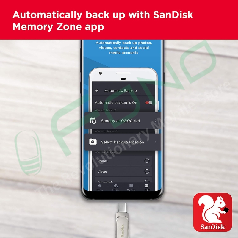 SanDisk Ultra Dual Drive Luxe USB Type-C™ Flash Drive - 128GB (Silver)