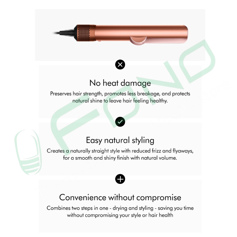 Dyson Airstrait™ dryer and straightener (Amber silk)