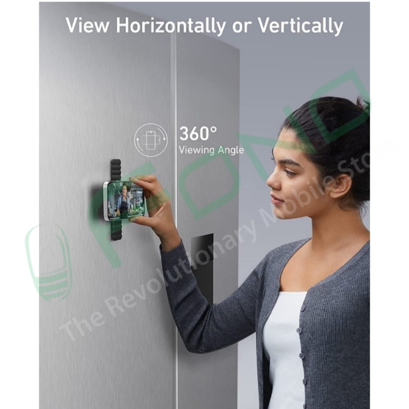 Anker 620 MagGo Magnetic Phone Grip & Stand (MagSafe Compatible) – Dual-Sided Magnet for Gym & Fitness | iPhone 12 to 17 Series