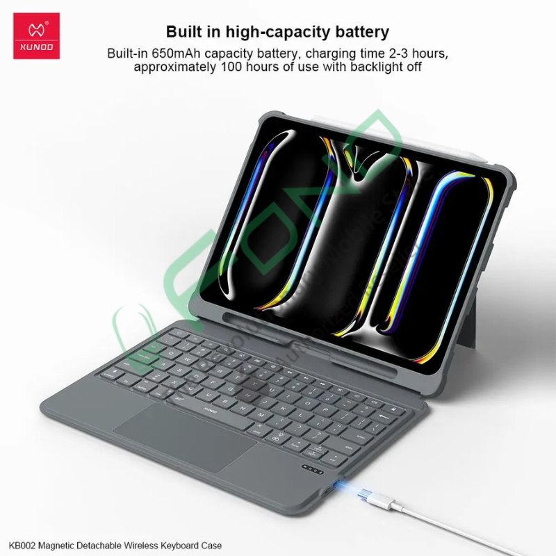 Xundd Magnetic Wireless Detachable Keyboard Case for iPad Pro 11inch M4/M5