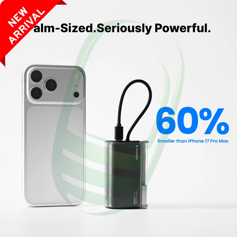 SHARGE Flow 3 Power Bank(45W, 10K, Built-in Cable)