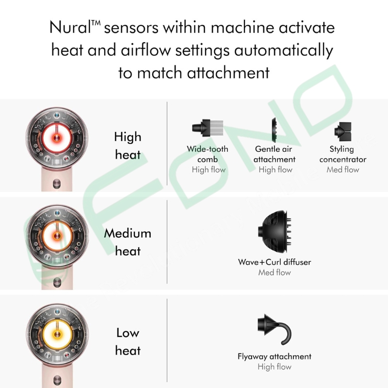 Dyson Supersonic Nural™ hair dryer (Ceramic apricot/Topaz)