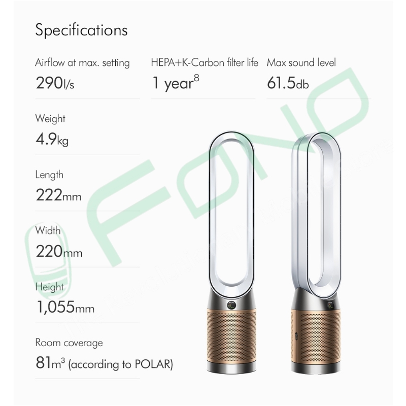 Dyson Purifier Cool Air Purifier PC2 De-NOx TP12