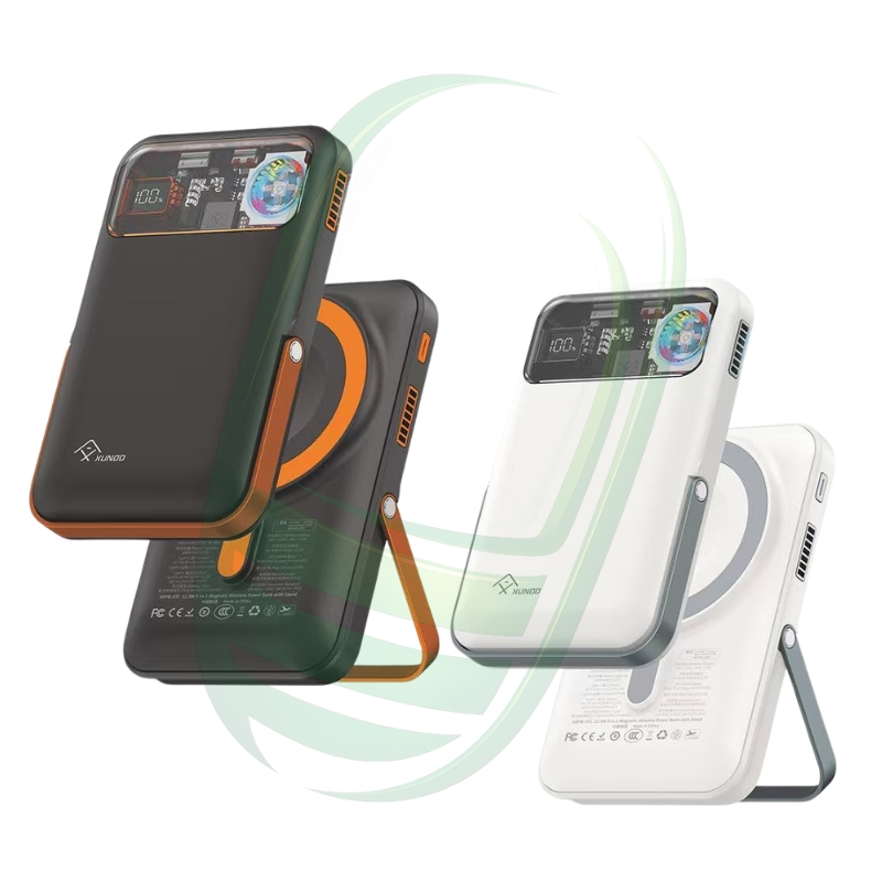 XUNDD XDPB-031 10000mAh Magnetic Wireless Power Bank with Stand, Active Cooling & 22.5W Fast Charging