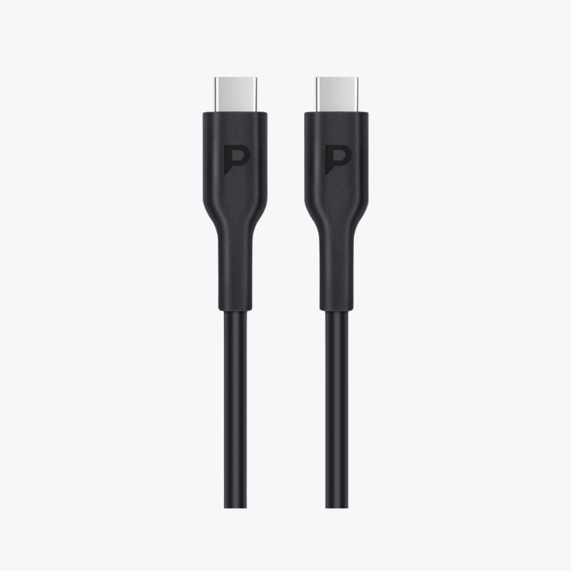 Powerology Ultra-Quick Car Charger 130W with 0.9m/3ft Type-C To Type-C Cable